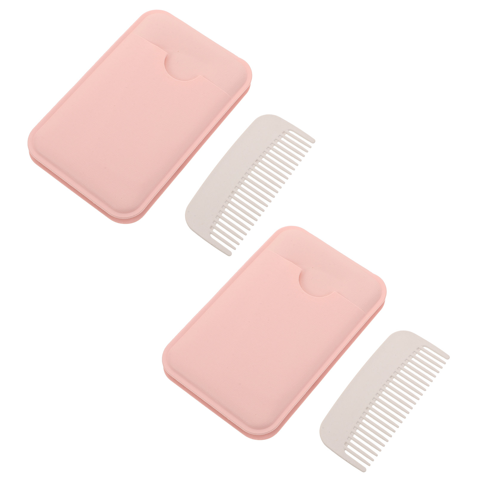 2Pcs Folding Mirror Comb Set S - Beauty Makeup Vanity Set ulasan dan harga