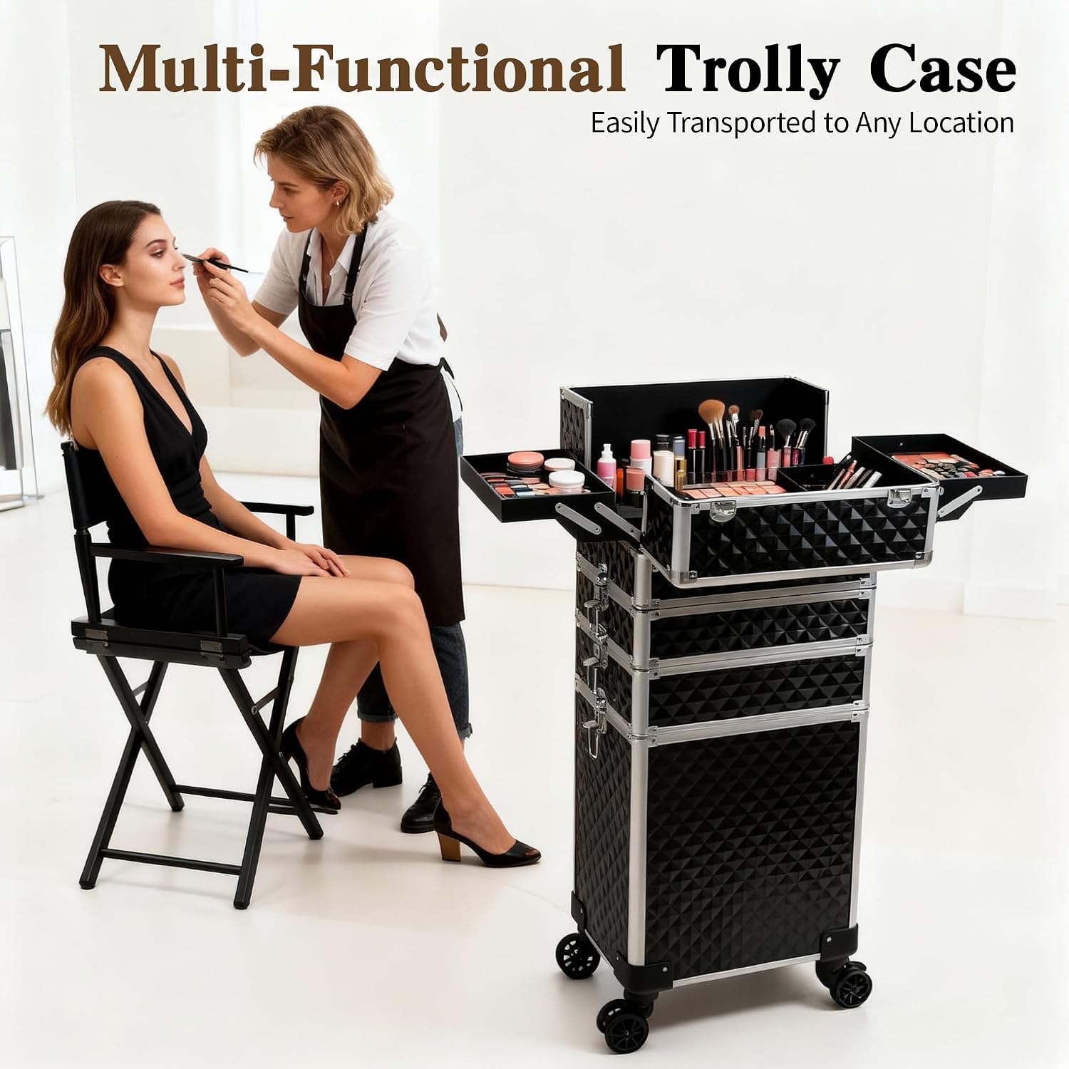 Rolling Makeup Train Case, Cos - Beauty & Makeup Katia Di Paola ulasan dan harga
