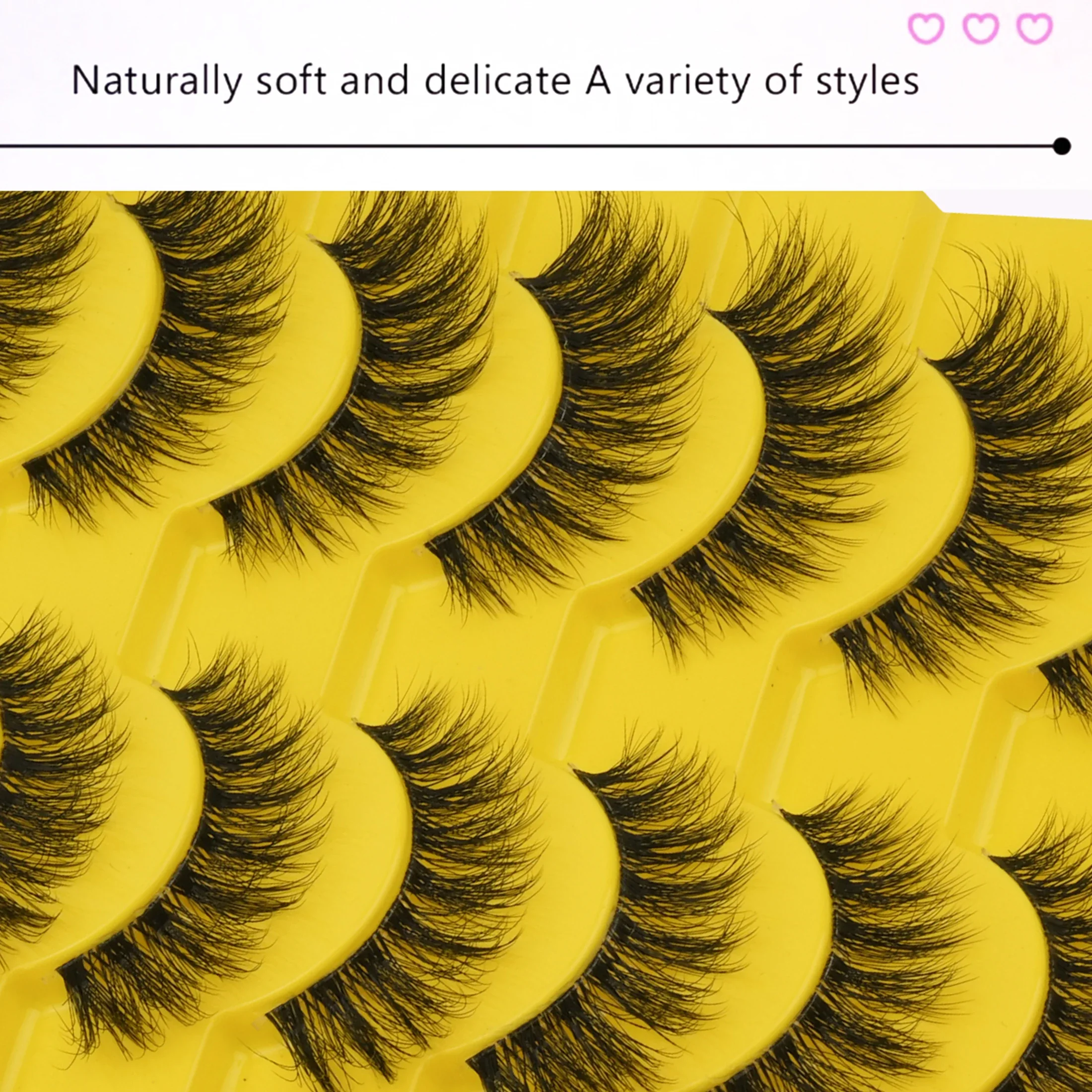 5 Pairs Messy Fluffy Strip Fal - Beauty Makeup Women ulasan dan harga