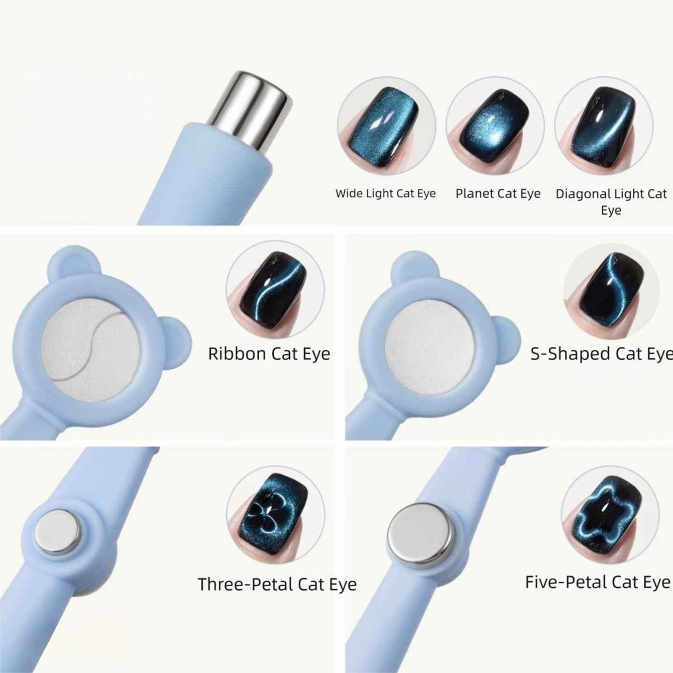 7 In 1 Cat Eye Nail Art Magnet - Contour Palette Stick ulasan dan harga
