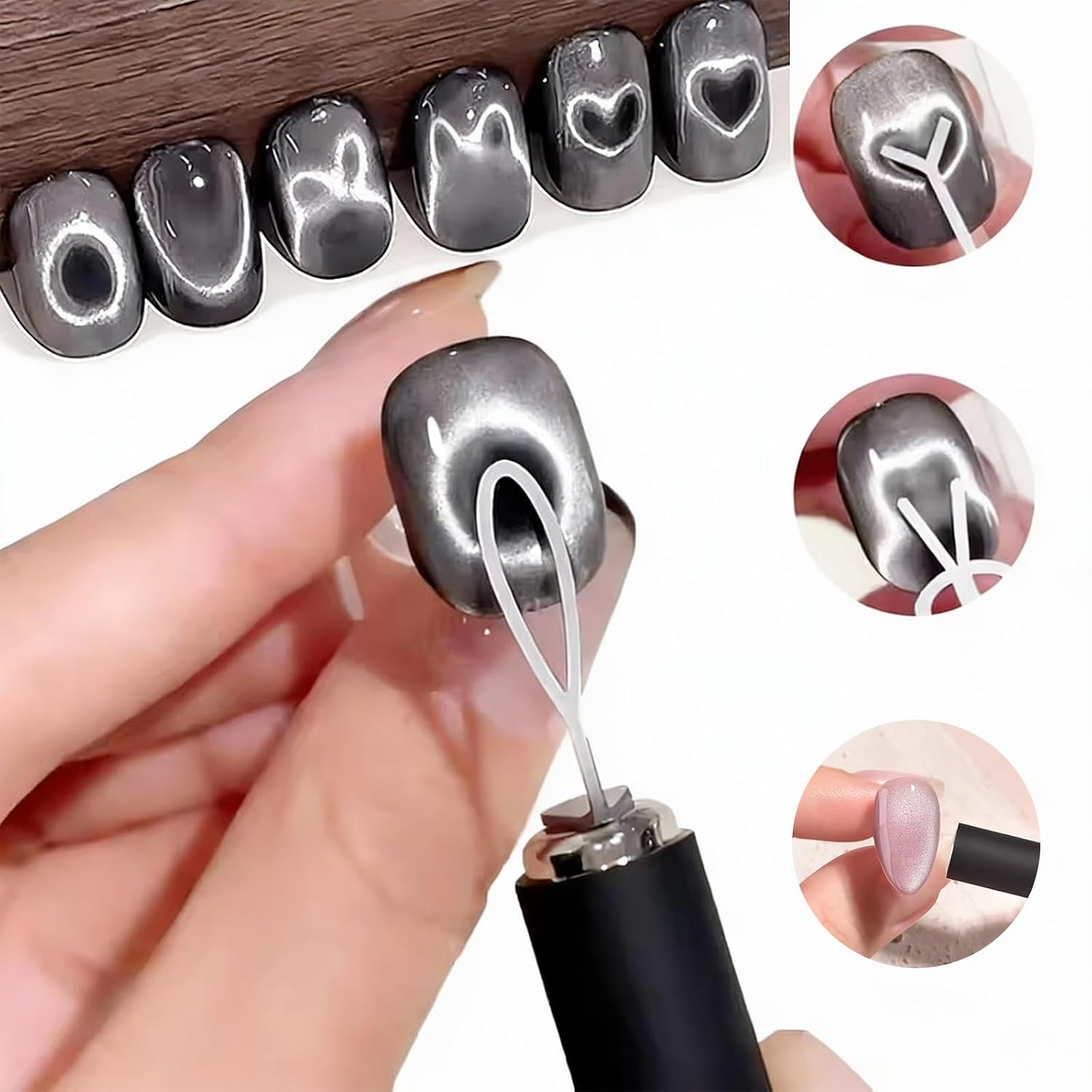 10Pcs Cat Eye Nail Magnet Set  - Contour Palette Stick ulasan dan harga