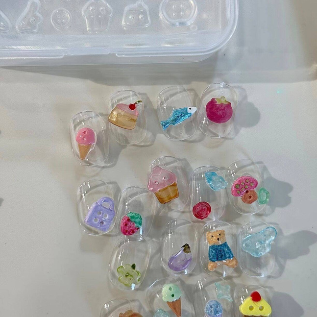 Small 3D Button Manicure Mold  - Contour Palette Stick ulasan dan harga