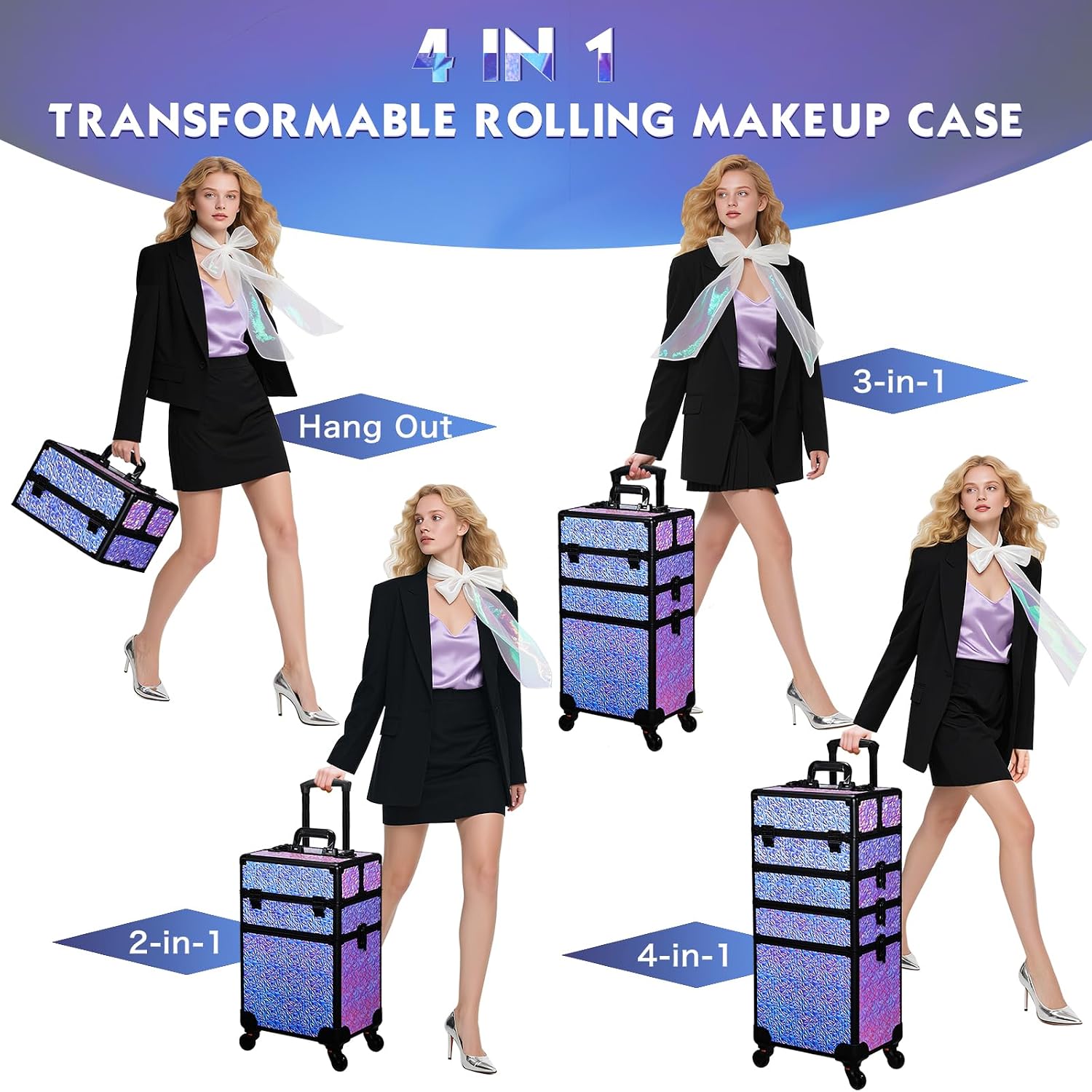 Rolling Makeup Train Case, Lar - Beauty & Makeup Katia Di Paola ulasan dan harga
