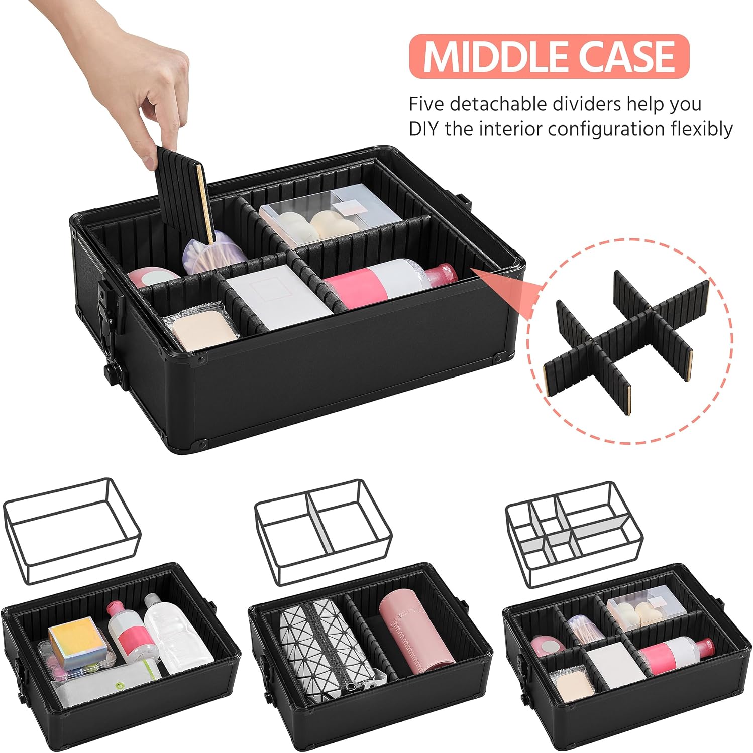 Rolling Makeup Train Case, Cos - Beauty & Makeup Katia Di Paola ulasan dan harga